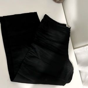 Black linen pants